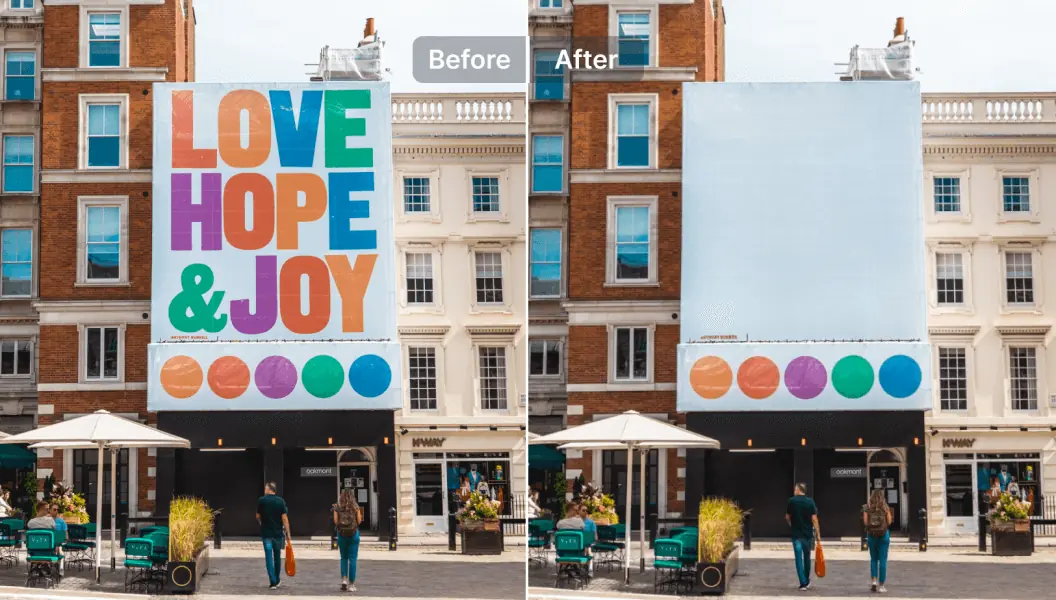 Rimuovi il testo dalle immagini per foto più pulite